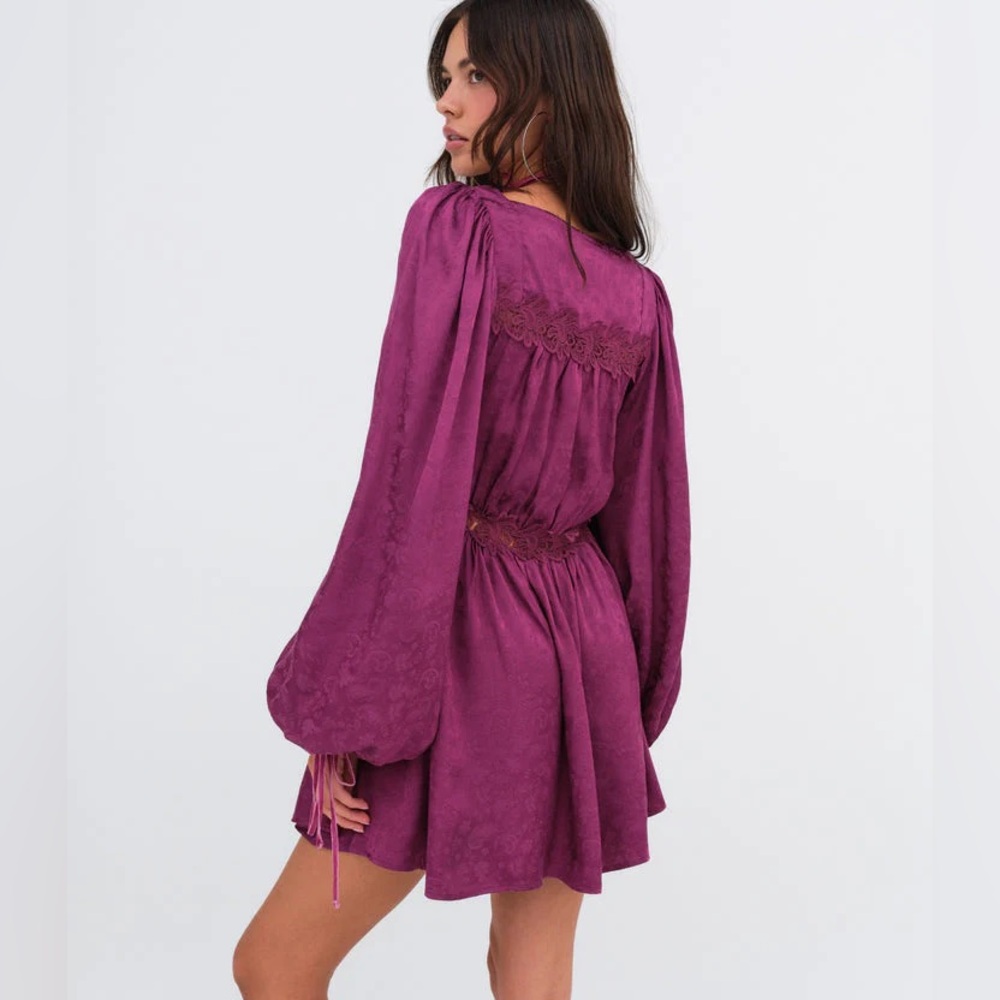 NWOT For Love and Lemons Henley Mini Dress